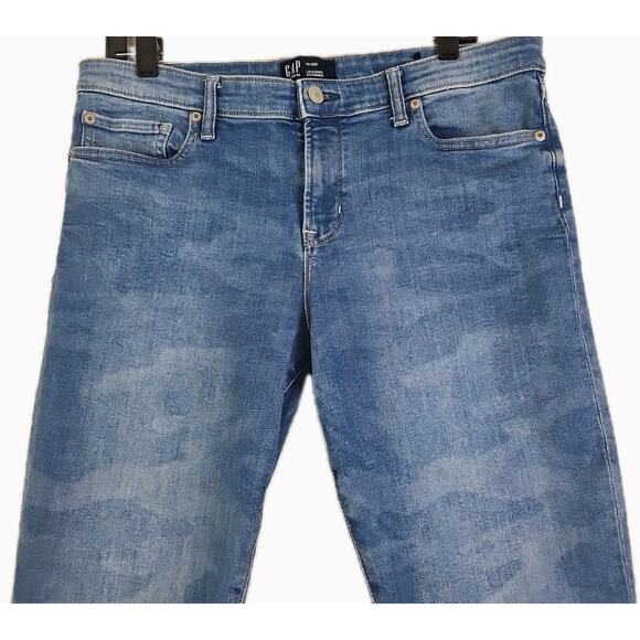 Gap 1969 Jeans Women Size 14/32R Blue Cotton Stretch High Rise Legging Skimmer. - Picture 11 of 14